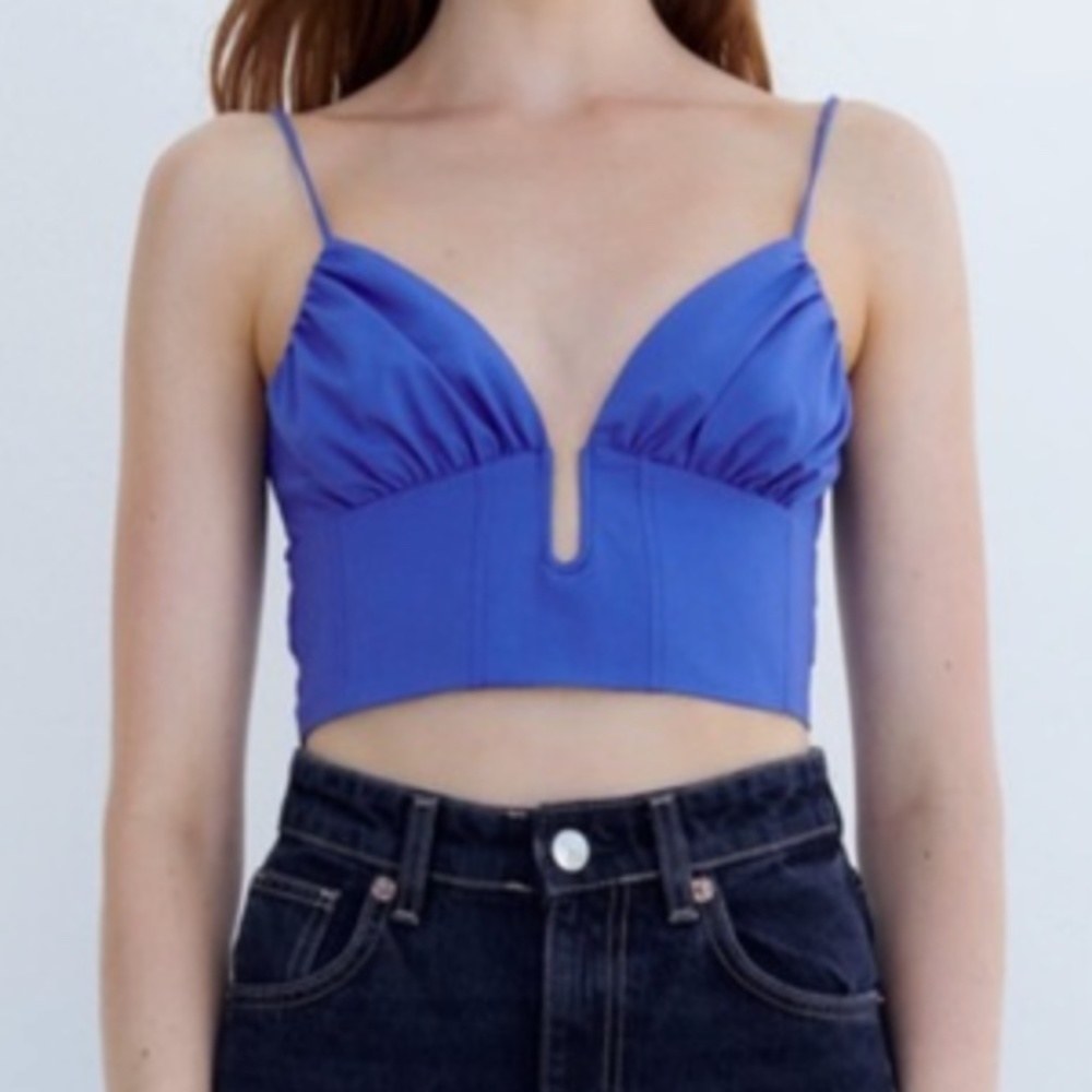 Zara Bustier Crop Top